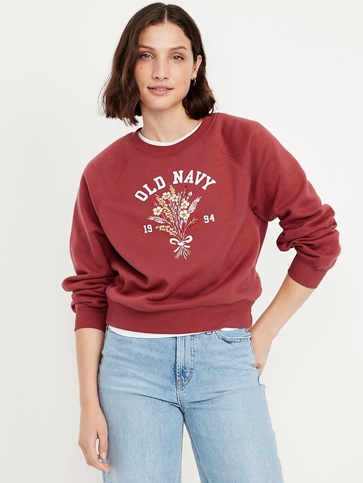 Image number 1 showing, Vintage Crew-Neck Logo-Graphic Sweatshirt