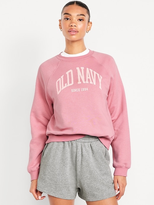 Image number 1 showing, Vintage Crew-Neck Logo-Graphic Sweatshirt
