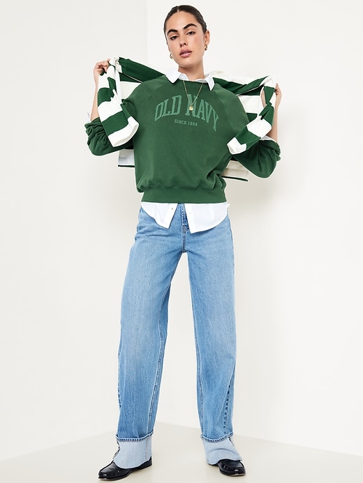 Image number 3 showing, Vintage Crew-Neck Logo-Graphic Sweatshirt