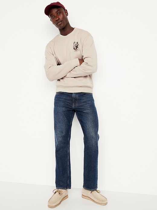 Image number 3 showing, Oversized Essential Logo-Graphic Sweatshirt