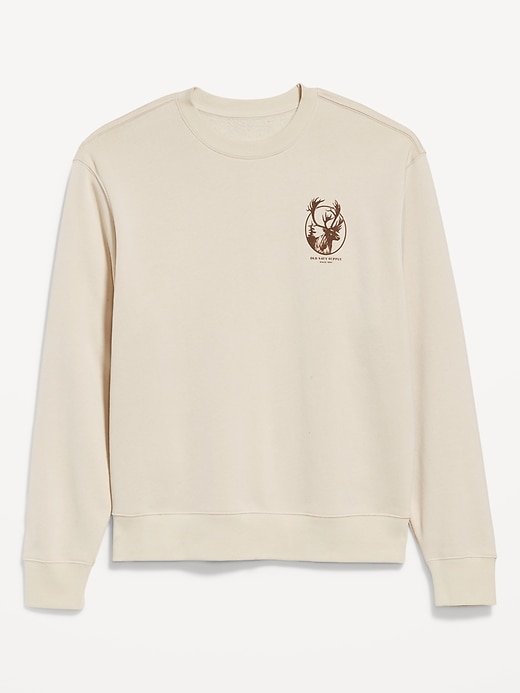 Image number 4 showing, Oversized Essential Logo-Graphic Sweatshirt