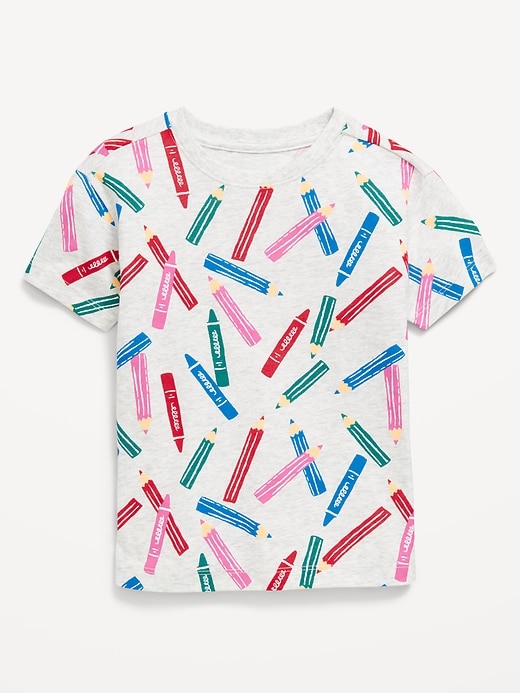 View large product image 1 of 2. Printed Short-Sleeve T-Shirt for Toddler Girls