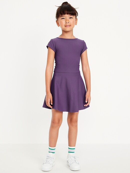 Image number 3 showing, PowerSoft Short-Sleeve Athletic Dress for Girls