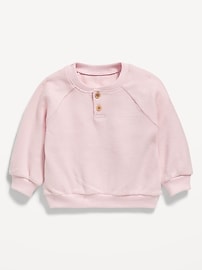 L'image numéro 1 présente Henley à manches longues en tricot gaufré pour bébé
