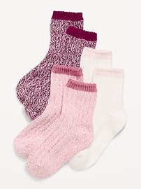 Image number 1 showing, Marled Boot Socks 3-Pack for Toddler & Baby