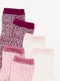 Image number 2 showing, Marled Boot Socks 3-Pack for Toddler & Baby