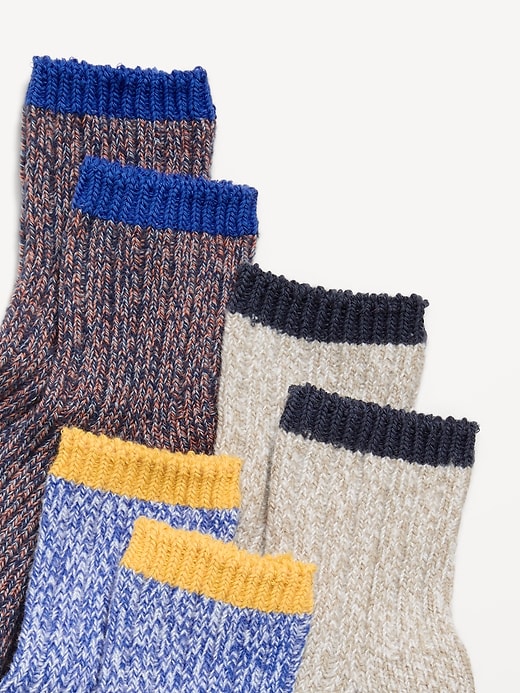 Image number 2 showing, Marled Boot Socks 3-Pack for Toddler & Baby