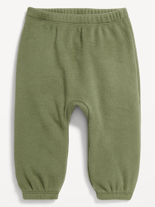 L'image numéro 1 présente Pantalon de jogging à taille extensible en tricot gaufré pour bébé