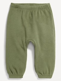 L'image numéro 1 présente Pantalon de jogging à taille extensible en tricot gaufré pour bébé