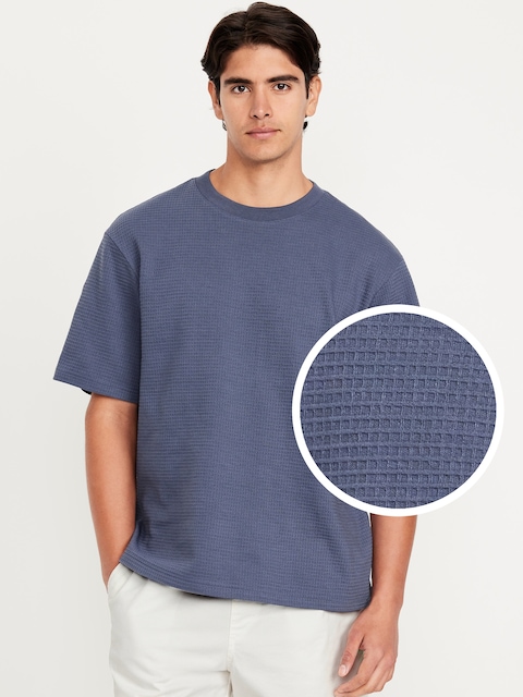 Heavyweight Crew-Neck Waffle T-Shirt