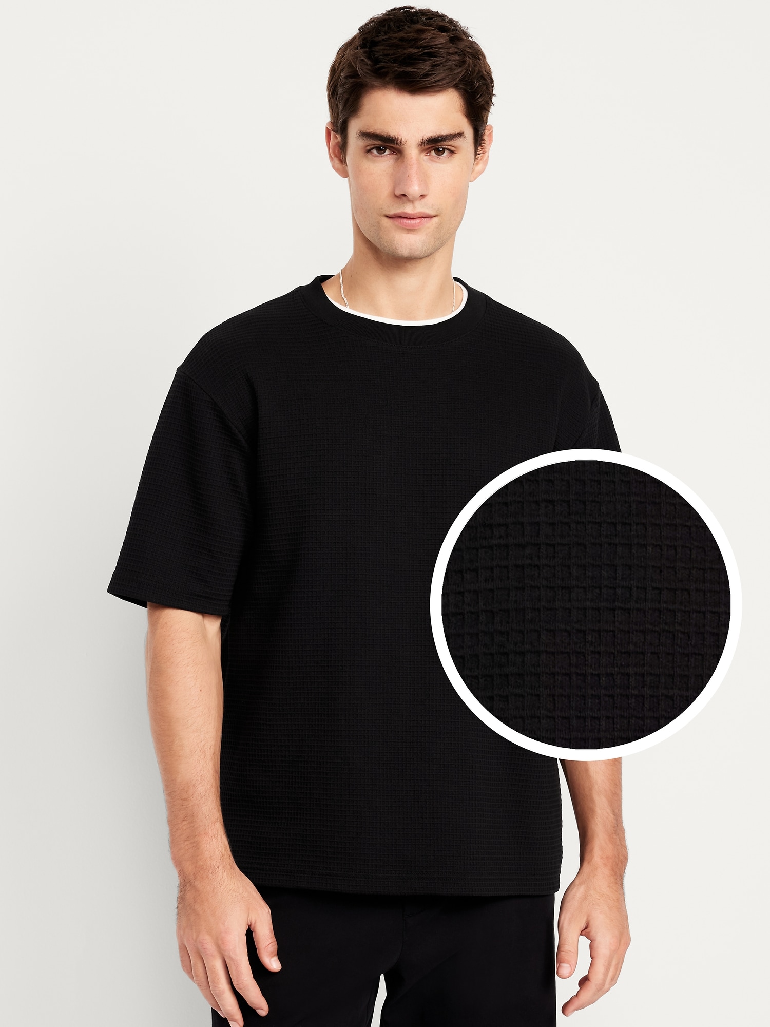 Heavyweight Crew-Neck Waffle T-Shirt