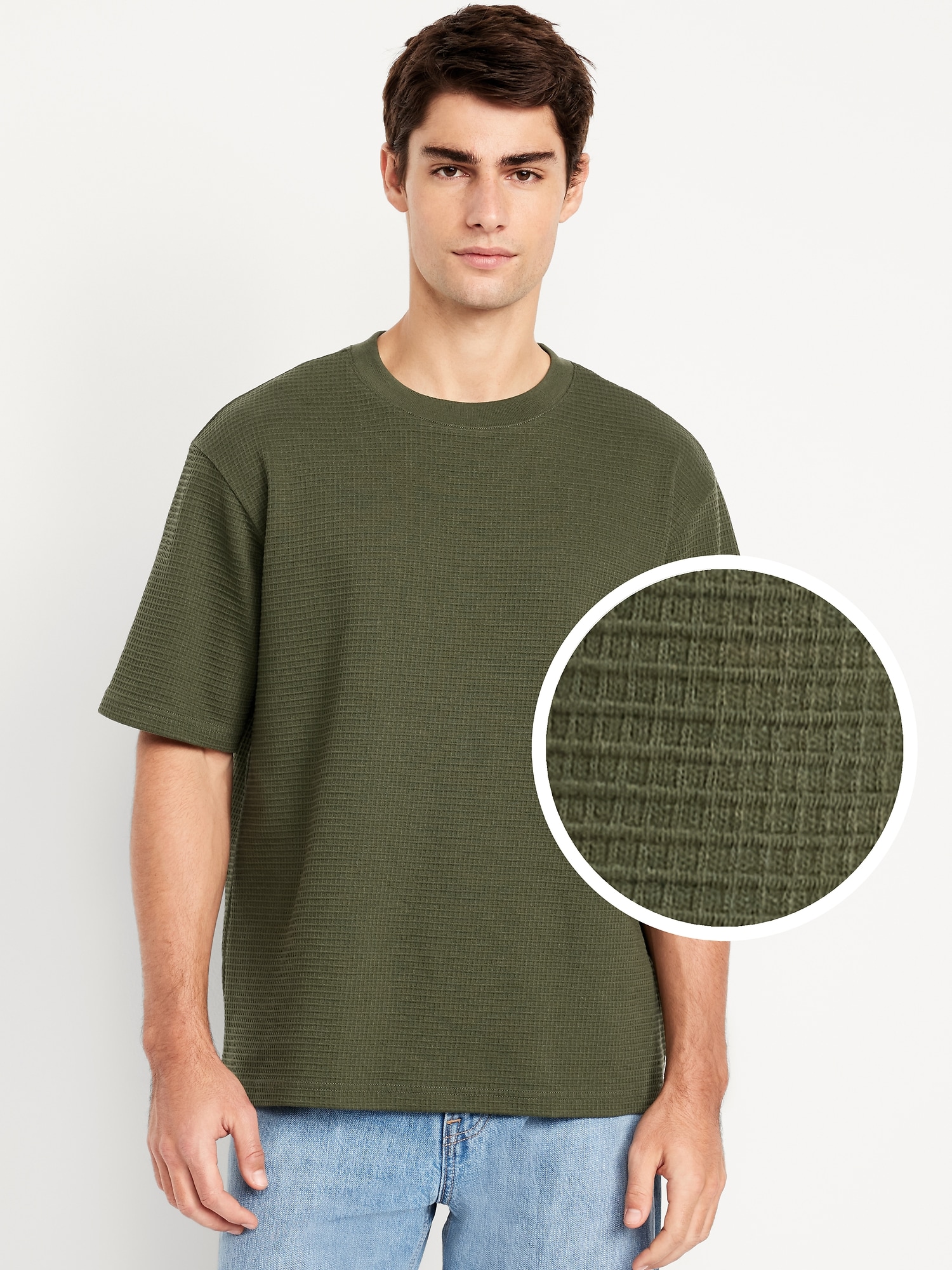 Heavyweight Crew-Neck Waffle T-Shirt