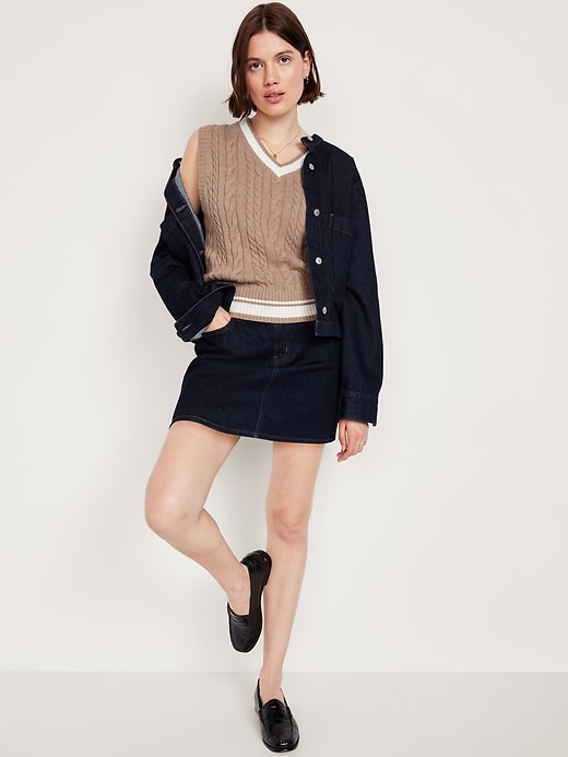 Image number 3 showing, Wool-Blend Cable-Knit Vest