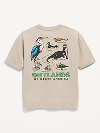 View large product image 3 of 3. Oversized Short-Sleeve Graphic T-Shirt for Boys