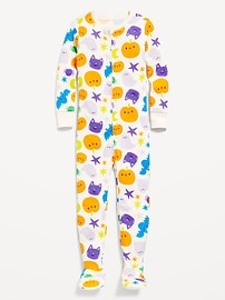 Voir une image plus grande du produit 3 de 3. Pyjama une-pièce ajusté à glissière bidirectionnelle pour tout-petit et bébé