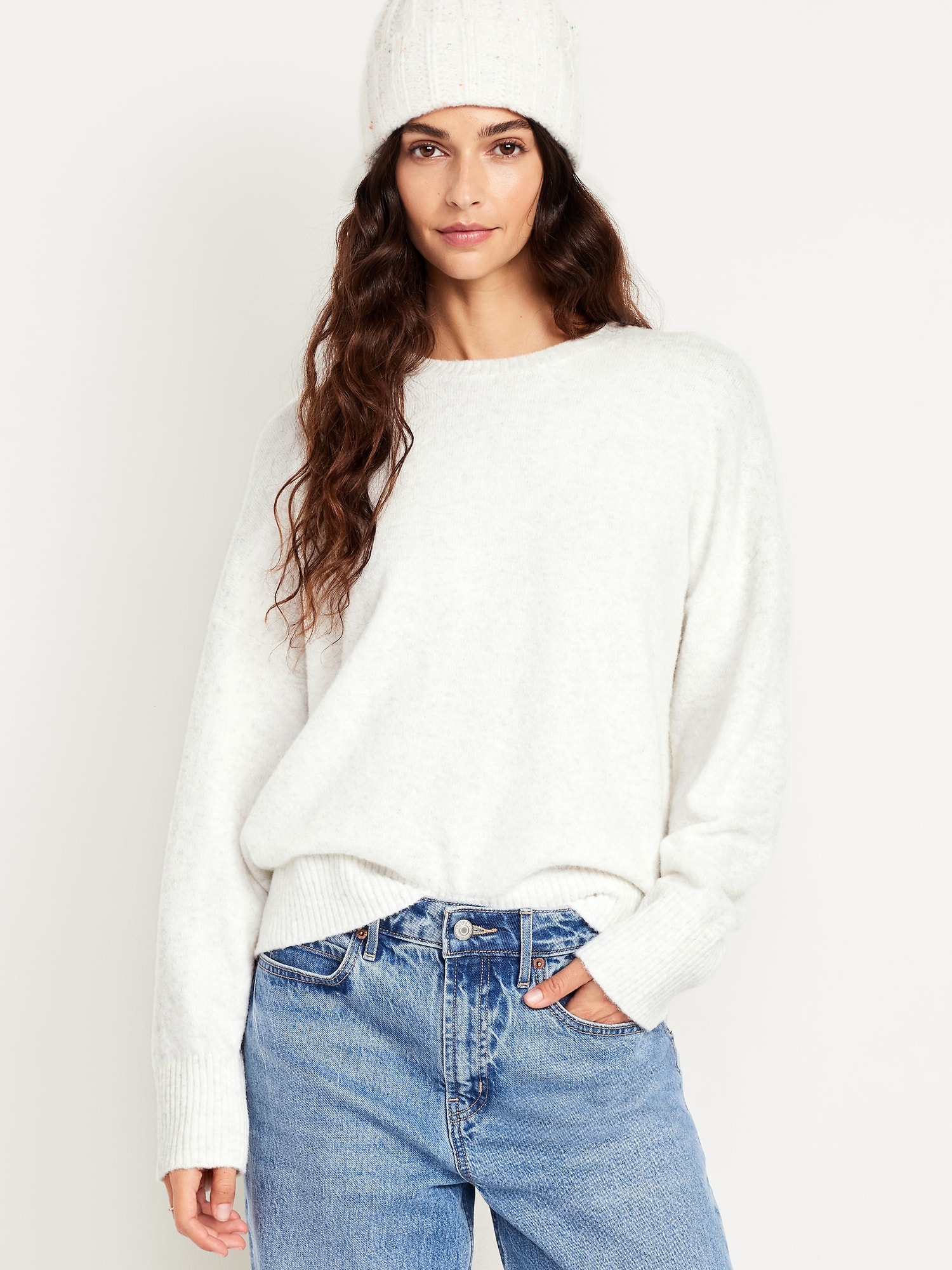 Cozy Wool-Blend Crew-Neck Sweater