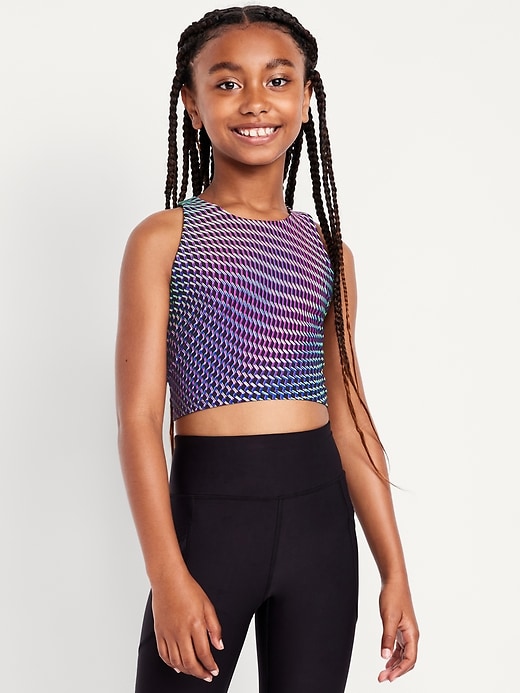 View large product image 1 of 4. PowerSoft Longline Sports Bra for Girls