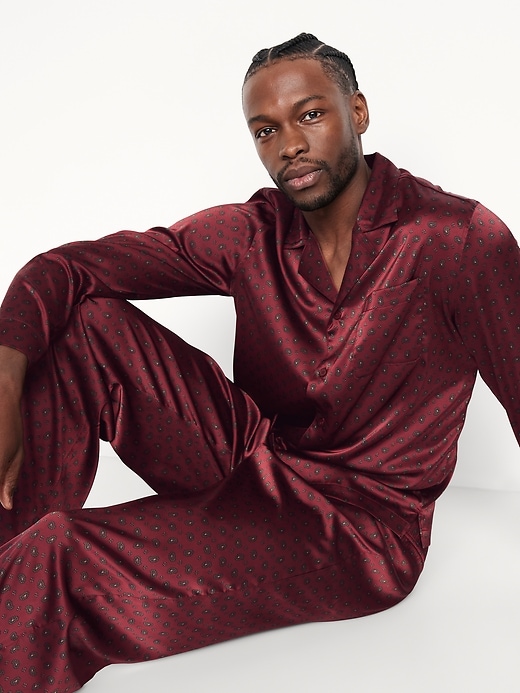 Image number 3 showing, Silk Pajama Set