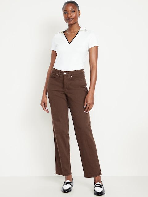 Curvy High-Waisted OG Loose Jeans - Earthen