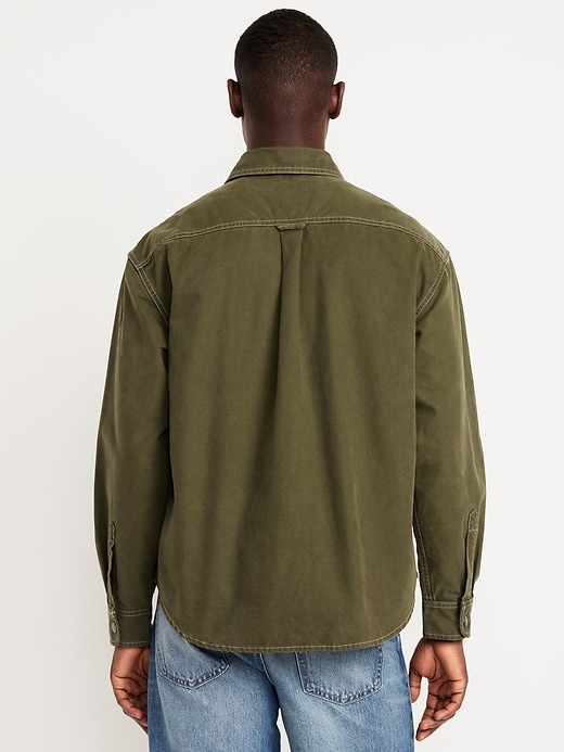 Image number 2 showing, Oversized Canvas Workwear Shacket