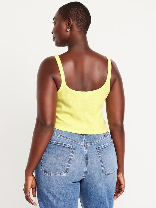 Image number 5 showing, Cropped Pointelle Cami Top