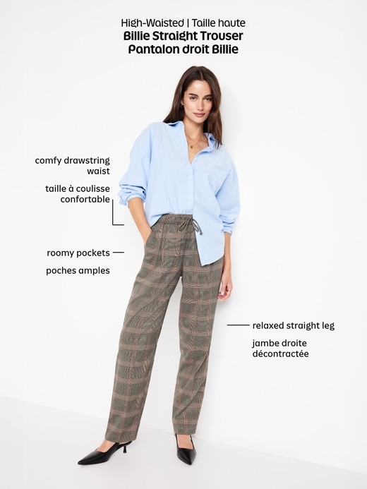 Image number 6 showing, High-Waisted Billie Straight Trouser