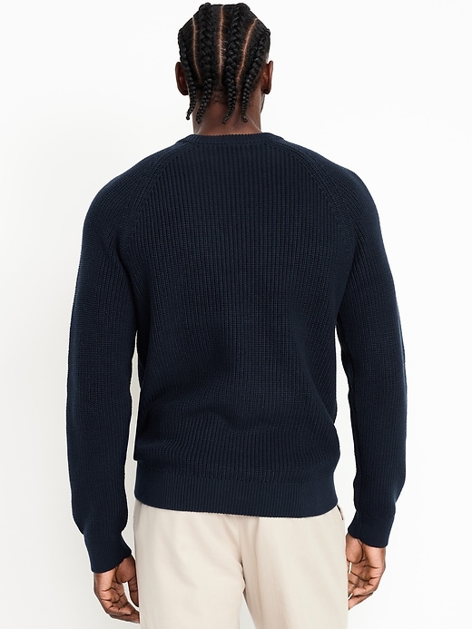 Image number 2 showing, Crew-Neck Shaker-Stitch Sweater