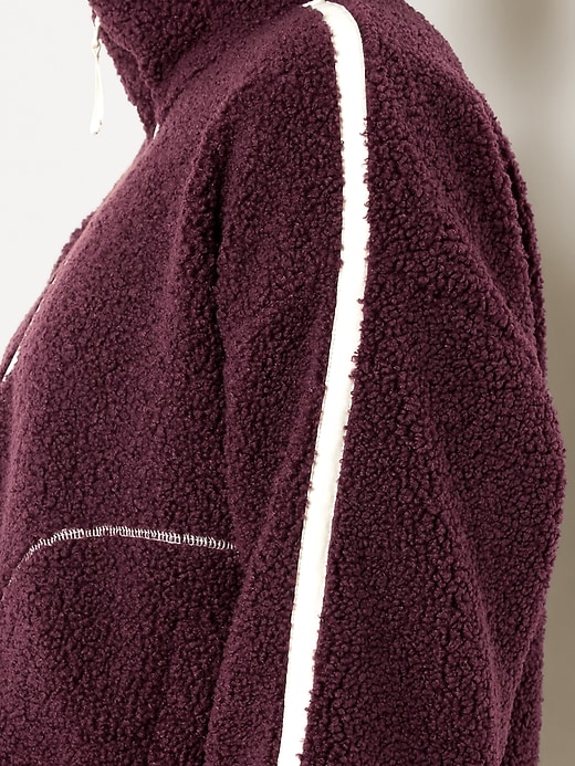 Image number 5 showing, Loose Sherpa Quarter-Zip Pullover