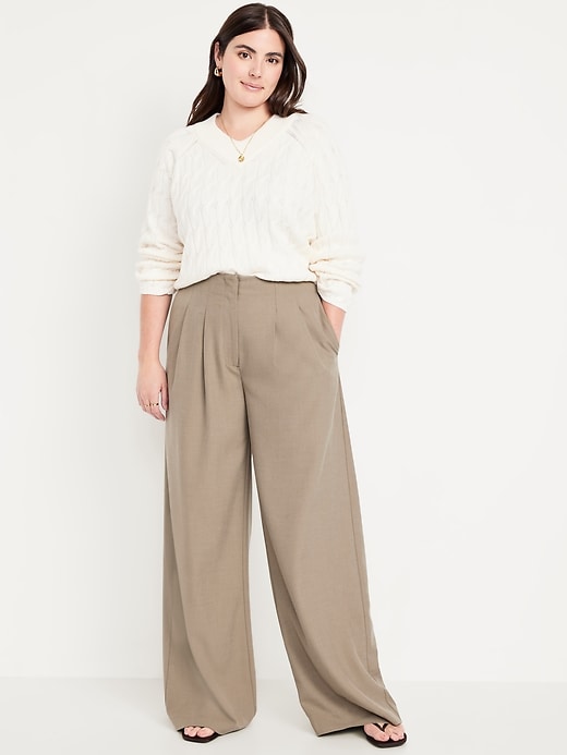 Image number 6 showing, Extra High-Waisted Super Wide-Leg Pants