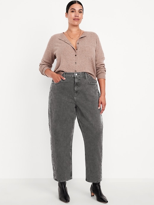 Image number 6 showing, High-Waisted Barrel Ankle Jeans