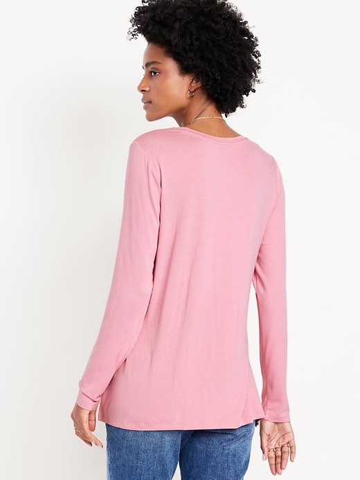 Image number 2 showing, Luxe Long-Sleeve Crew-Neck Tunic