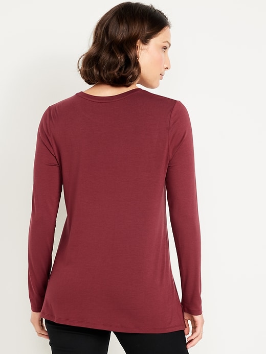 Image number 2 showing, Luxe Long-Sleeve Crew-Neck Tunic