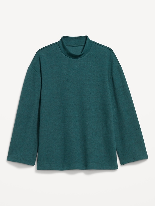 Image number 4 showing, Cozy Mock-Neck Tunic Sweater