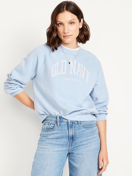 Image number 1 showing, Vintage Crew-Neck Logo-Graphic Sweatshirt
