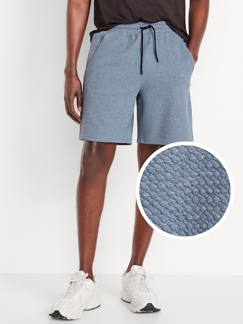Dynamic Fleece Textured Shorts -- 8-inch inseam - Wintry Waters