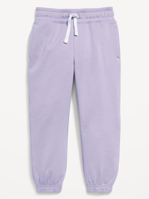Pantalon de jogging en coton ouaté pour toute-petite fille - Sauge