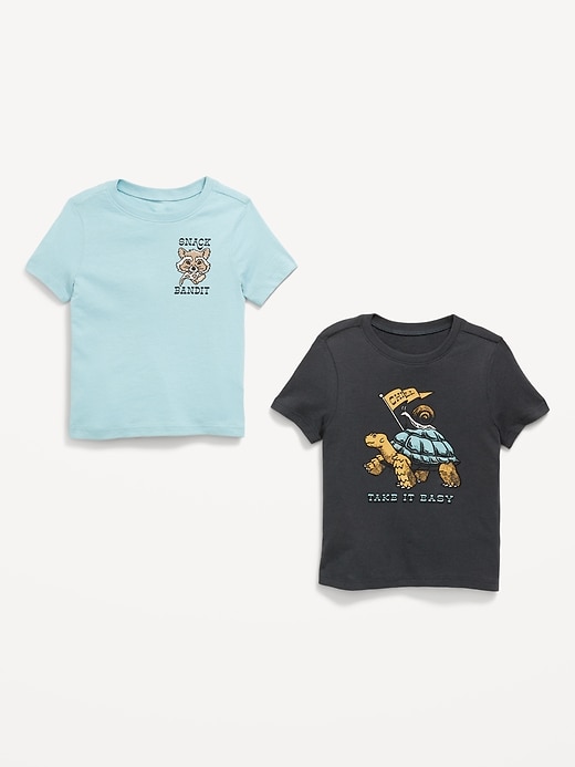 Image number 3 showing, Unisex Short-Sleeve Graphic 2-Pack T-Shirt for Toddler