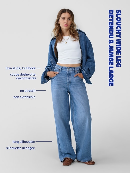 Image number 5 showing, Mid-Rise Slouchy Straight Jeans