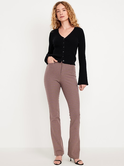 Image number 1 showing, High-Waisted Pixie Flare Pants