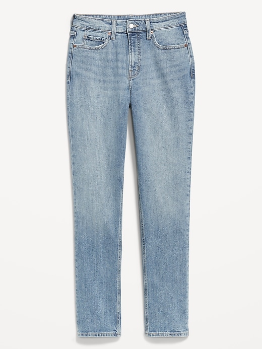 Image number 3 showing, Curvy Extra High-Waisted Straight Jeans