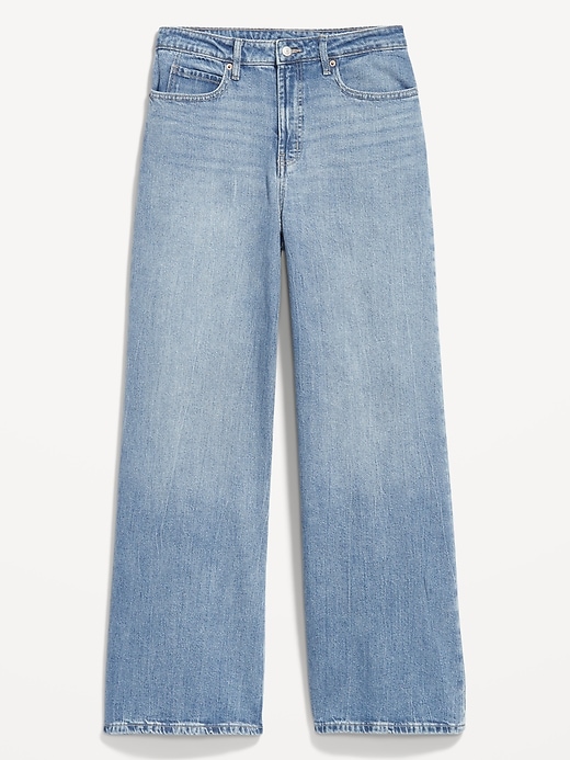 Image number 1 showing, Extra High-Waisted Super Wide-Leg Jeans