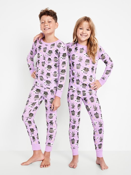 View large product image 1 of 3. Printed Snug-Fit Graphic Pajama Set for Girls