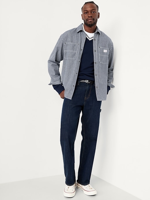 Image number 3 showing, Oversized Striped Workwear Shacket