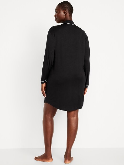 Image number 6 showing, Long-Sleeve Knit Sleep Shirt