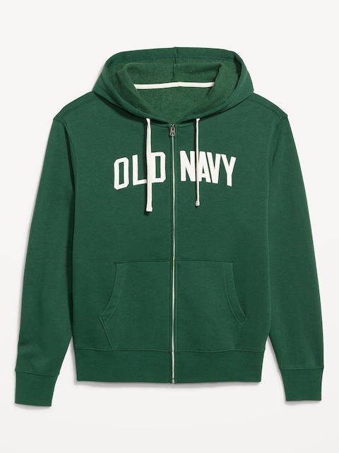 Loose Logo Zip Hoodie - Field Of Greens