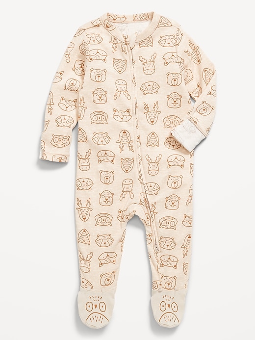 View large product image 1 of 1. 2-Way-Zip Sleep & Play Footed One-Piece for Baby