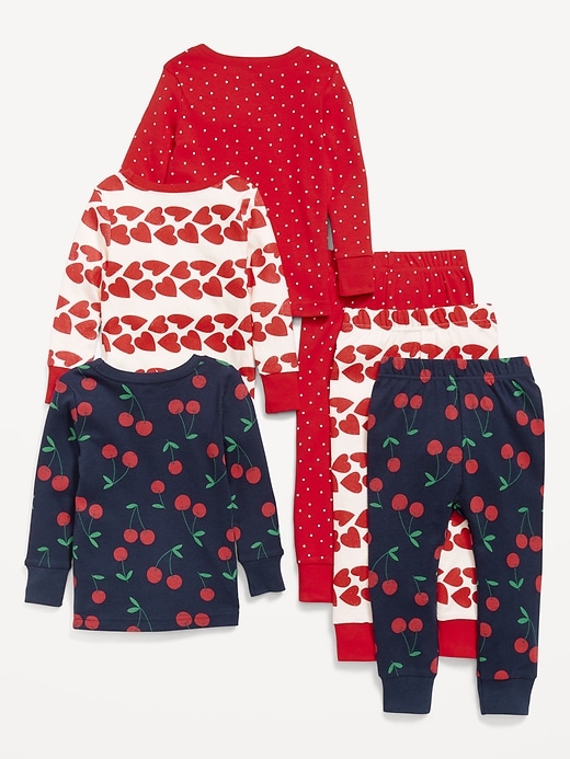 Image number 2 showing, Snug-Fit Printed Pajama 6-Piece for Toddler & Baby