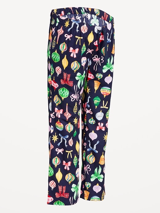L'image numéro 2 présente Pantalon de pyjama en flanelle à imprimé de maternité