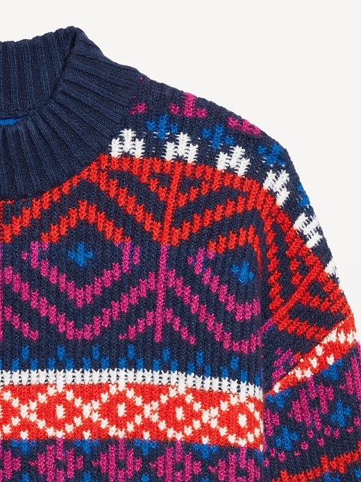 L'image numéro 6 présente Chandail à col montant SoSoft à motif jacquard