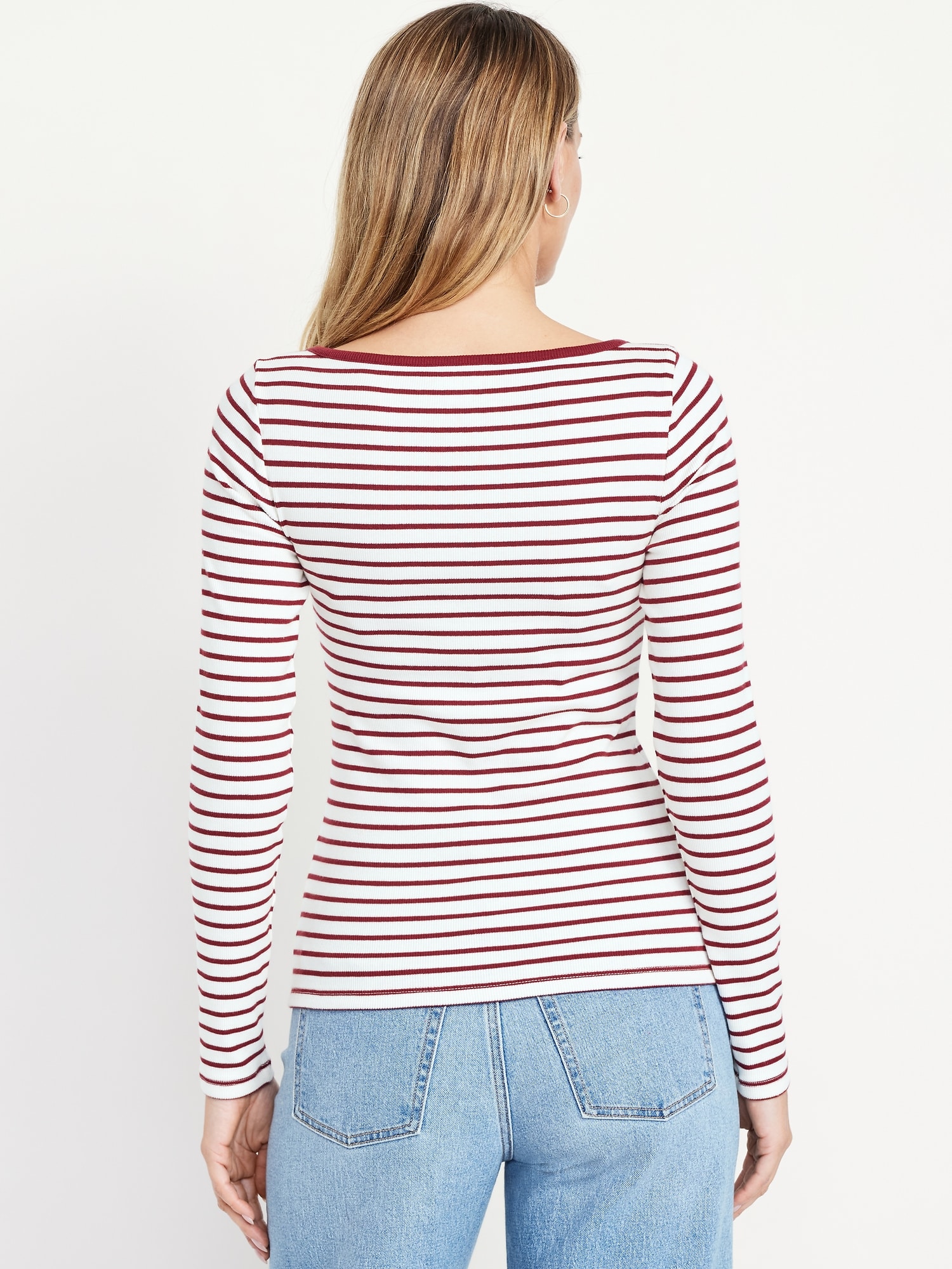 Snug Long-Sleeve Boatneck T-Shirt | Old Navy